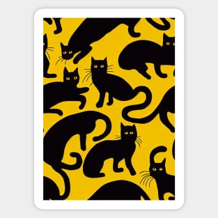 Black Cats for Cat lovers. Perfect gift for National Black Cat Day #13 Sticker